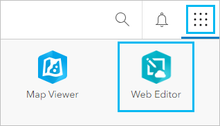 App launcher with Web Editor